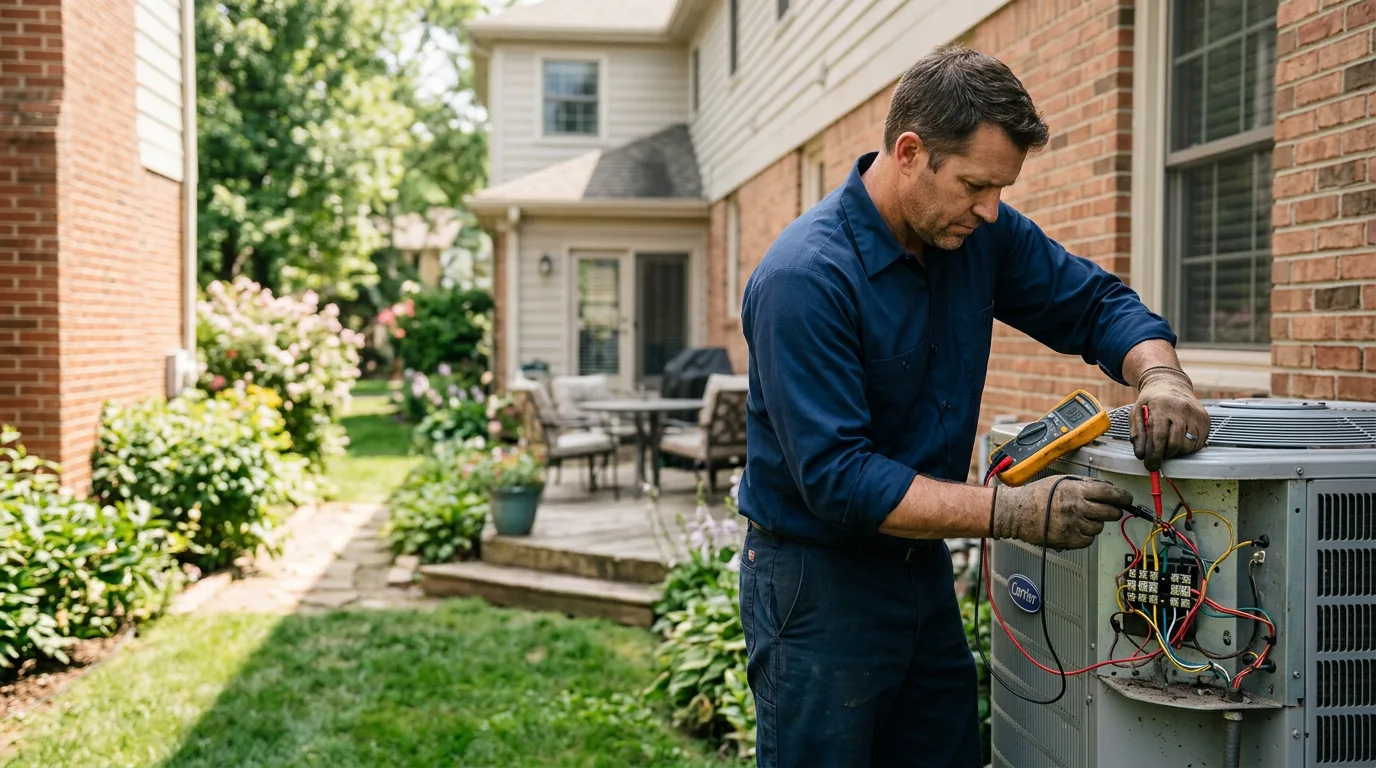 HVAC technician working near Au Train, MI
